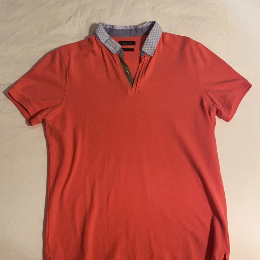 Massimo Dutti Polo Salmon L Casual Fit